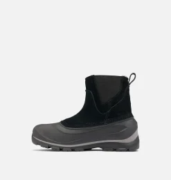 SOREL BUXTON™ Pull On Men's Waterproof Boot Black, Quarry Clearance