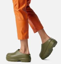 SOREL Caribou™ Clog Women's Shoe Utility Green, Sea Salt Discount