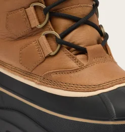 SOREL CARIBOU HORIZON™ GTX Men's Winter Boot Caribou Buff, Black Clearance