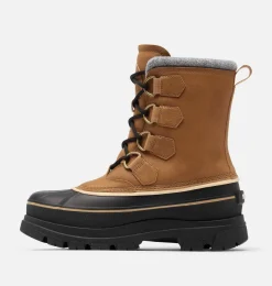 SOREL CARIBOU HORIZON™ GTX Men's Winter Boot Caribou Buff, Black Clearance