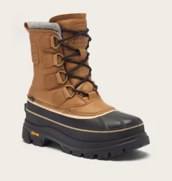 SOREL CARIBOU HORIZON™ GTX Men's Winter Boot Caribou Buff, Black Clearance