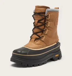 SOREL CARIBOU HORIZON™ GTX Men's Winter Boot Caribou Buff, Black Clearance