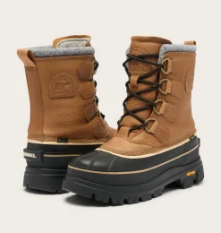 SOREL CARIBOU HORIZON™ GTX Men's Winter Boot Caribou Buff, Black Clearance