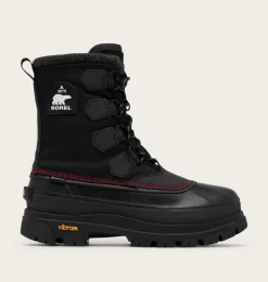 SOREL CARIBOU HORIZON™ GTX Men's Winter Boot Black, Bright Red New