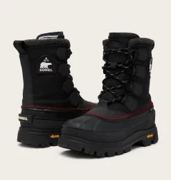 SOREL CARIBOU HORIZON™ GTX Men's Winter Boot Black, Bright Red New