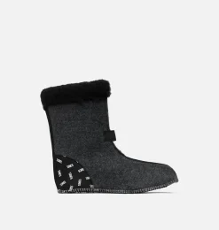 SOREL CARIBOU 9MM TP Women's Innerboot Snow Cuff Liner Black New