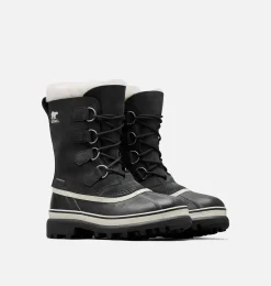 SOREL CARIBOU™ Women's Waterproof Boot Black, Stone Outlet