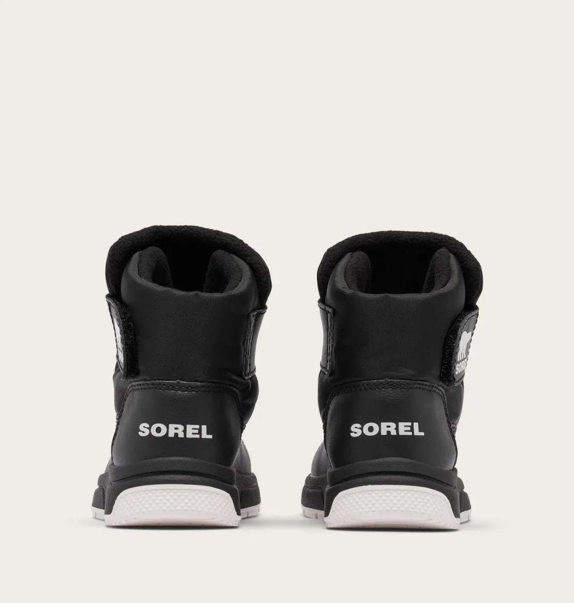 SOREL CHILDREN'S WHITNEY™ III STRAP MID Waterproof Boot Black, Sea Salt Discount