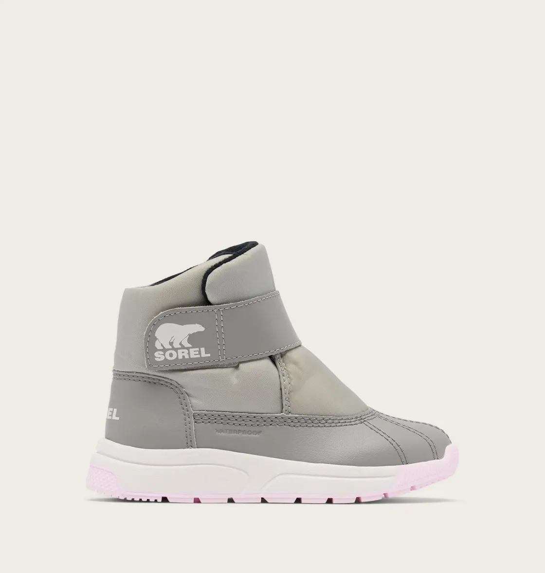 SOREL CHILDREN'S WHITNEY™ III STRAP MID Waterproof Boot Dove, Pink Dawn Online