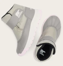 SOREL CHILDREN'S WHITNEY™ III STRAP MID Waterproof Boot Dove, Pink Dawn Online