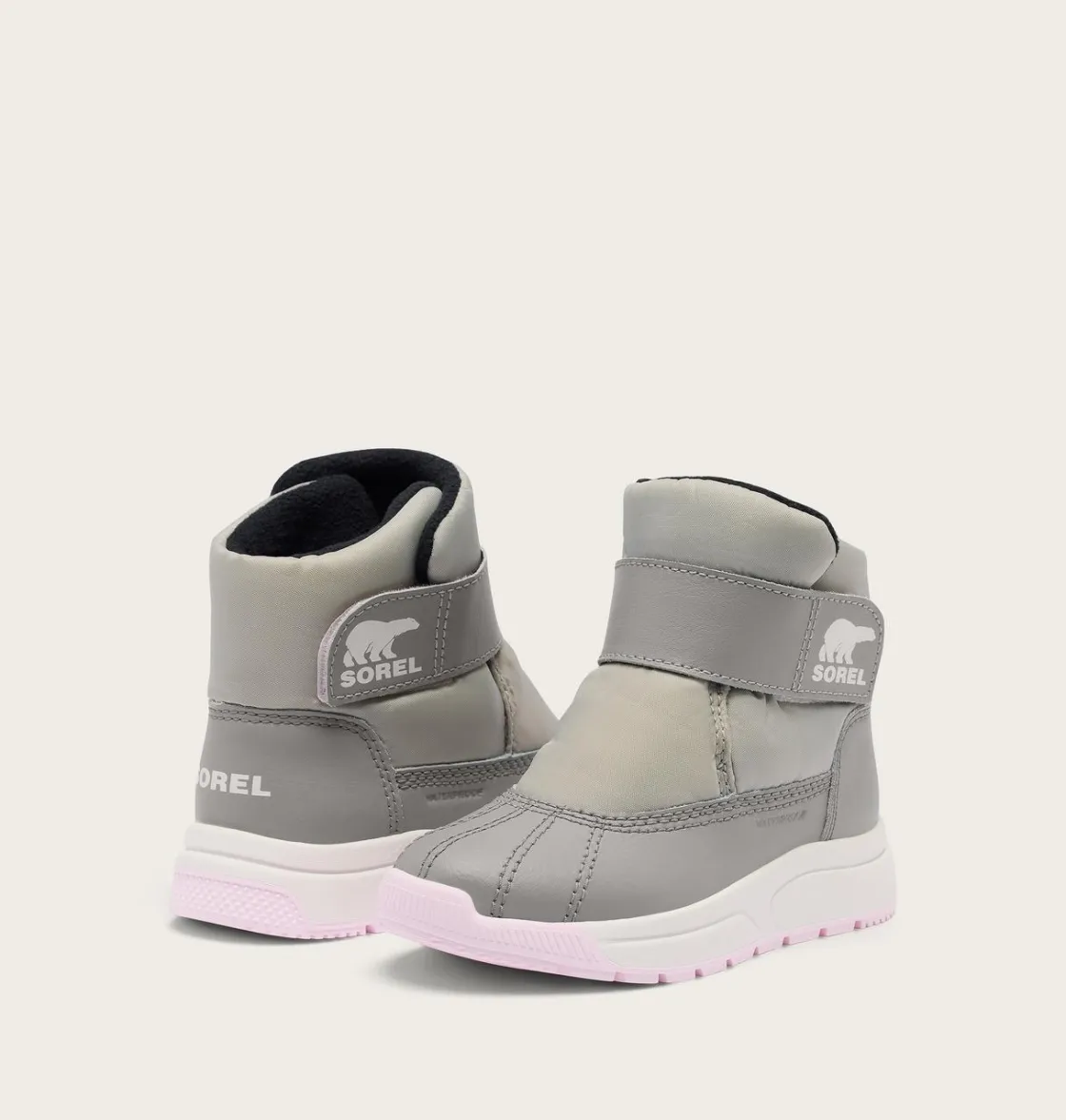 SOREL CHILDREN'S WHITNEY™ III STRAP MID Waterproof Boot Dove, Pink Dawn Online