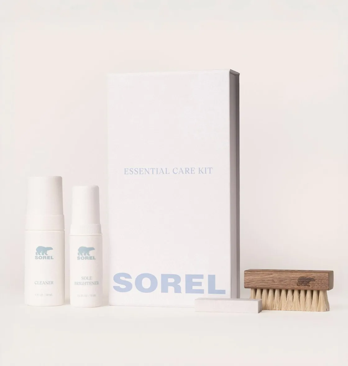 SOREL Essential Shoe Care Kit White New
