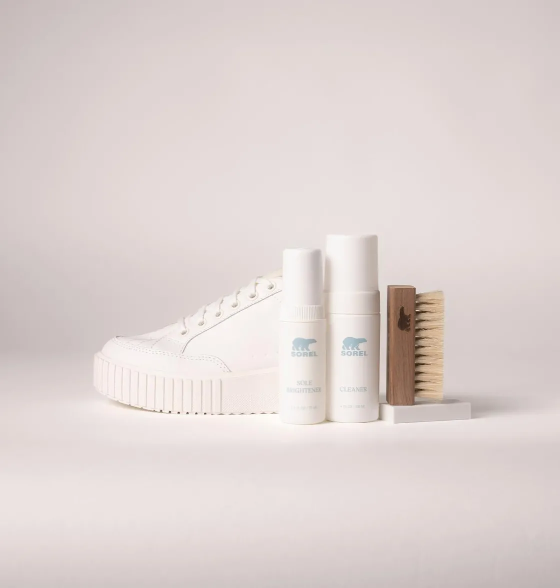 SOREL Essential Shoe Care Kit White New