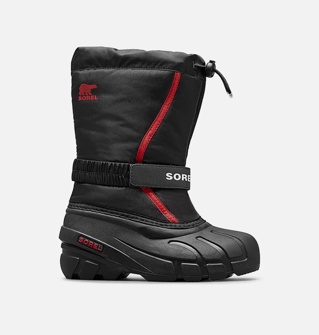SOREL FLURRY™ Children's Boot Black, Bright Red Sale