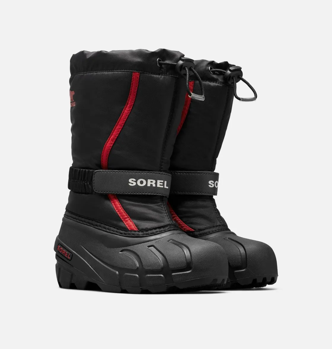 SOREL FLURRY™ Children's Boot Black, Bright Red Sale