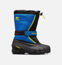 SOREL FLURRY™ Children's Boot Black, Super Blue Discount