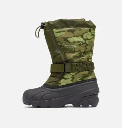SOREL FLURRY™ Print Children's Boot Utility Green, Savory Sale