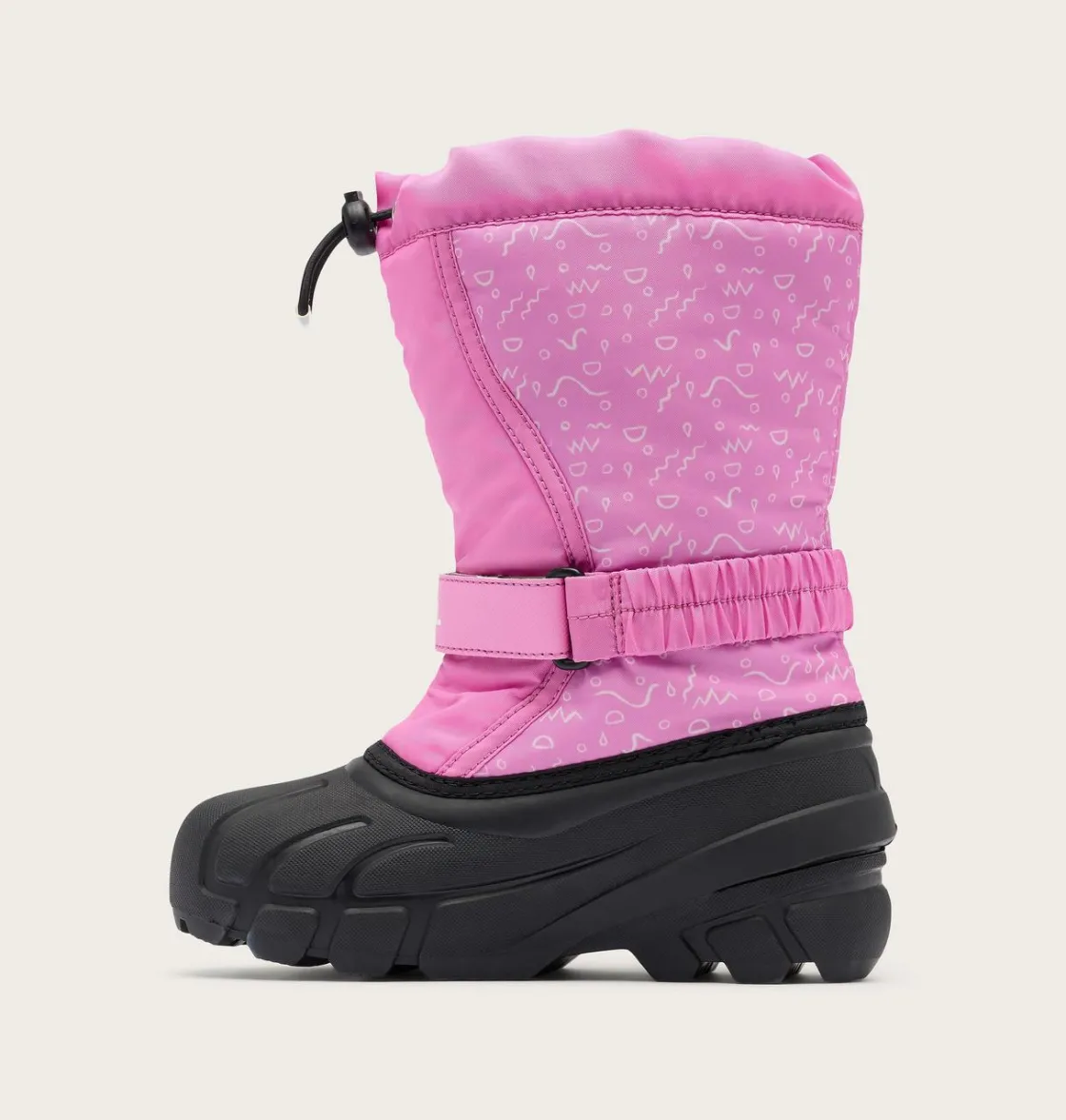 SOREL FLURRY™ Print Children's Boot Orchid, Black New