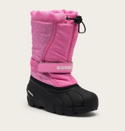 SOREL FLURRY™ Print Youth Boot Orchid, Black Hot