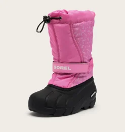 SOREL FLURRY™ Print Youth Boot Orchid, Black Hot