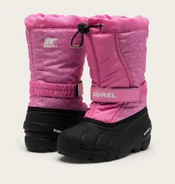SOREL FLURRY™ Print Youth Boot Orchid, Black Hot