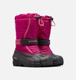 SOREL FLURRY™ Youth Boot Deep Blush, Tropic Pink Hot