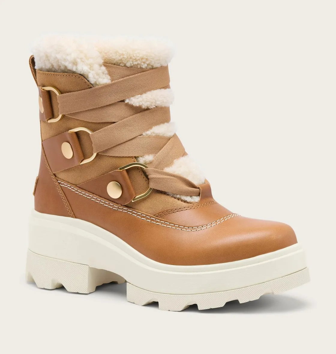 SOREL JOAN FRWD™ COZY Women's Waterproof Boot Tawny Buff, Honey White Online
