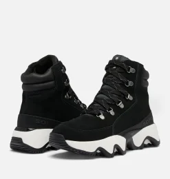 SOREL KINETIC™ Impact Conquest Plus Women's Waterproof Boot Black, Sea Salt Hot
