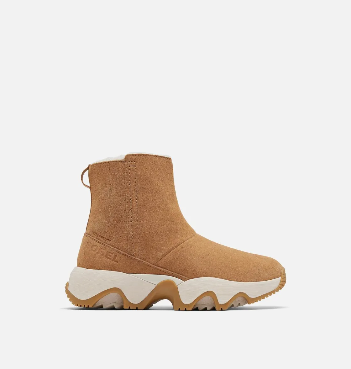 SOREL KINETIC™ Impact Short Women's Waterproof Boot Tawny Buff, Gum 17 New
