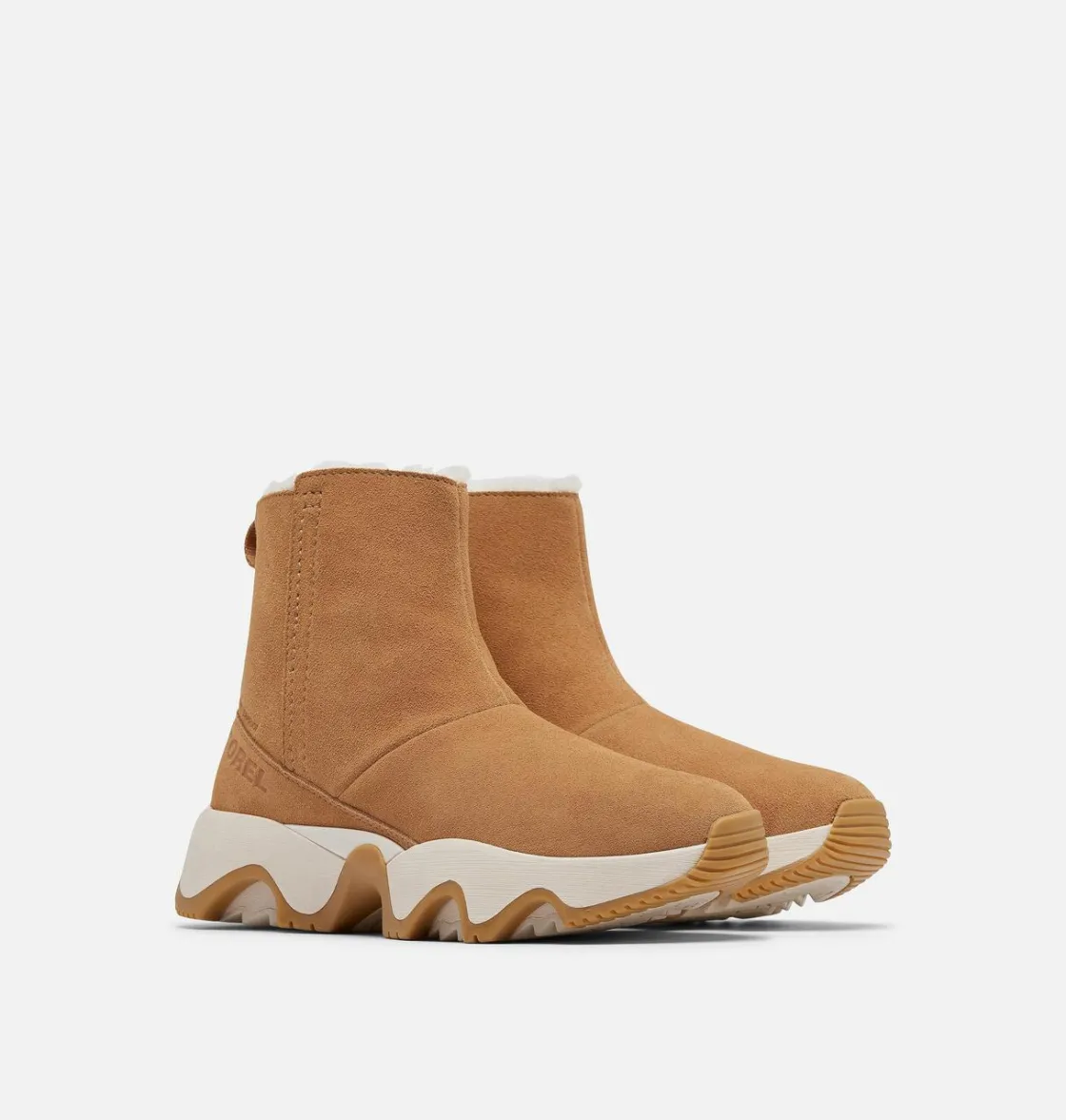 SOREL KINETIC™ Impact Short Women's Waterproof Boot Tawny Buff, Gum 17 New