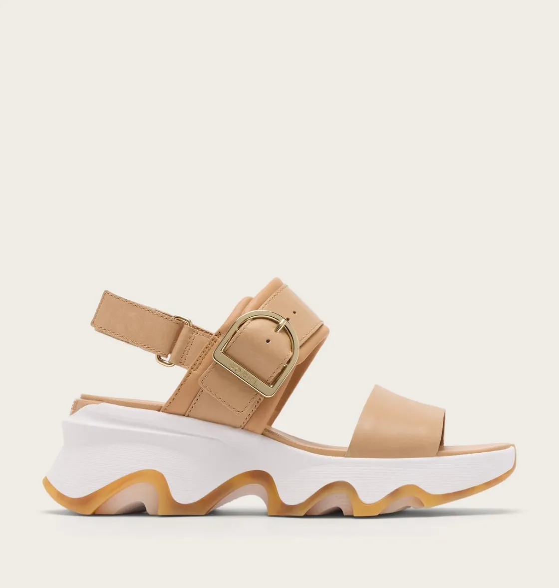 SOREL Kinetic™ Impact Wedge Women's Sandal Honest Beige, Sea Salt Best