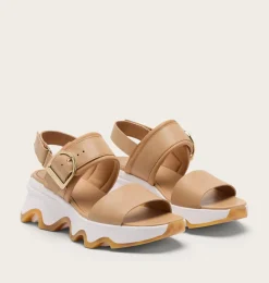 SOREL Kinetic™ Impact Wedge Women's Sandal Honest Beige, Sea Salt Best