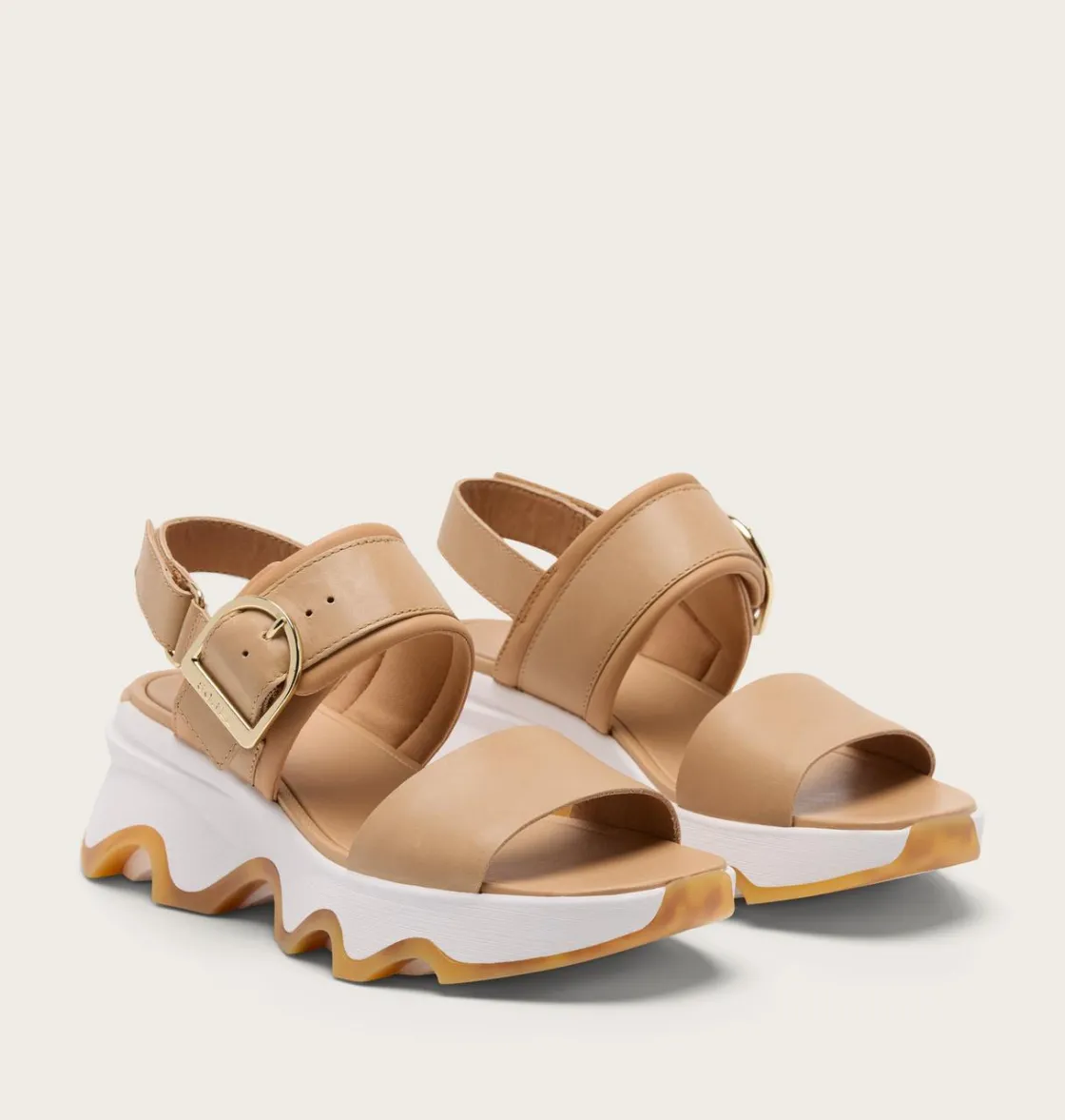 SOREL Kinetic™ Impact Wedge Women's Sandal Honest Beige, Sea Salt Best