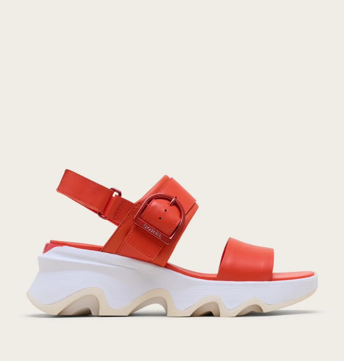 SOREL Kinetic™ Impact Wedge Women's Sandal Crimson Fire, Honey White Clearance