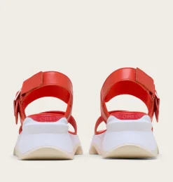 SOREL Kinetic™ Impact Wedge Women's Sandal Crimson Fire, Honey White Clearance