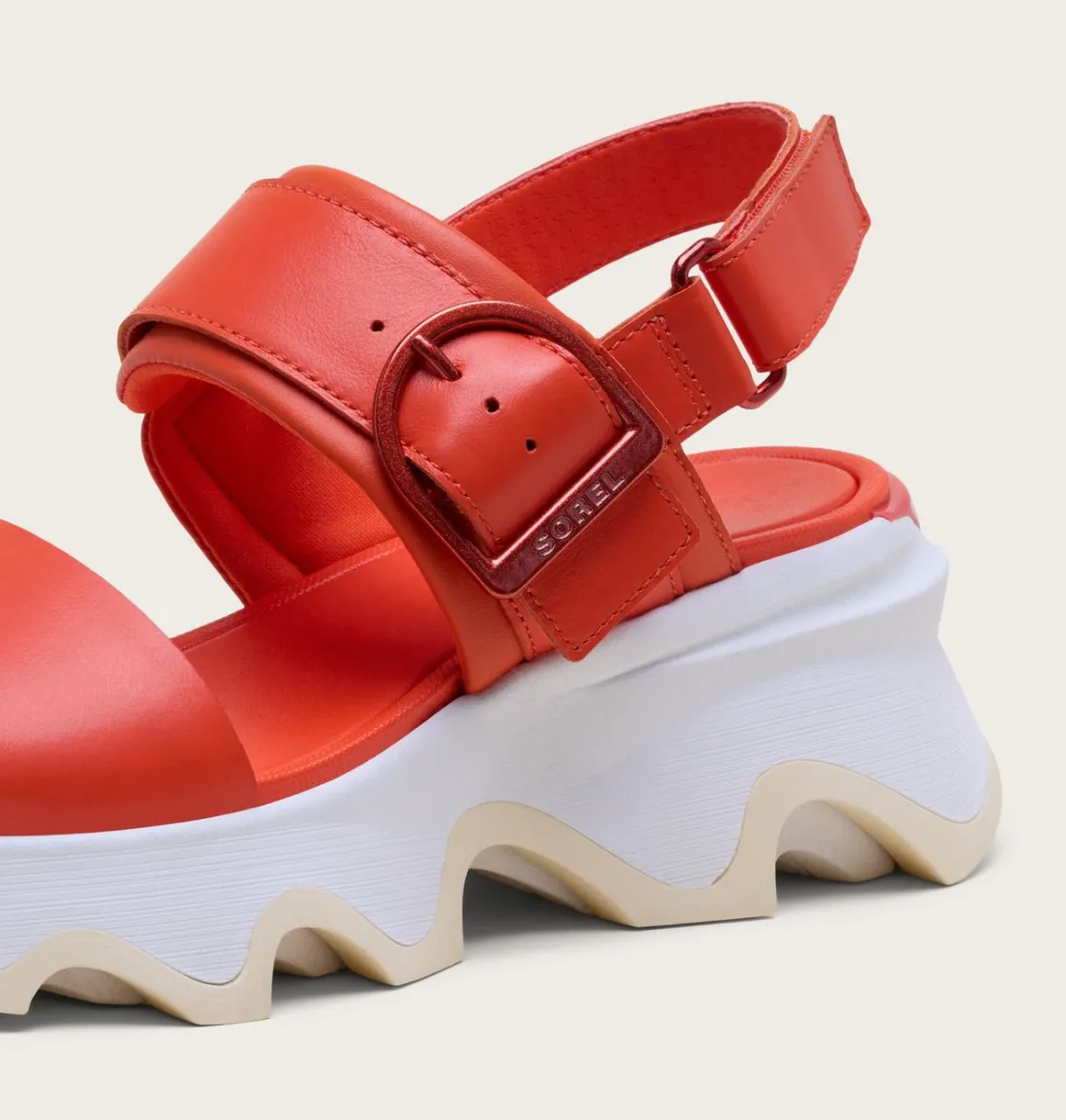 SOREL Kinetic™ Impact Wedge Women's Sandal Crimson Fire, Honey White Clearance