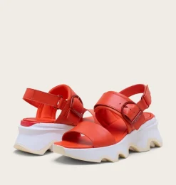 SOREL Kinetic™ Impact Wedge Women's Sandal Crimson Fire, Honey White Clearance