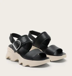 SOREL Kinetic™ Impact Wedge Women's Sandal Black, Chalk Discount