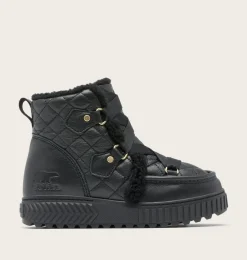 SOREL ONA AVE™ Alpine Lux Waterproof Boot Black, Sea Salt Sale