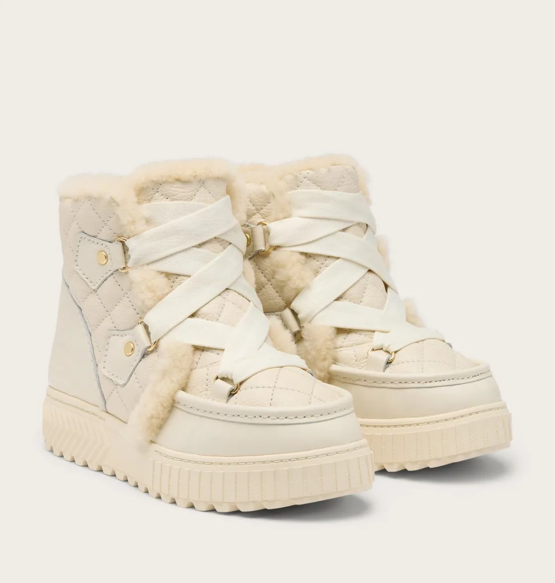 SOREL ONA AVE™ Alpine Lux Waterproof Boot Chalk, Sea Salt Hot