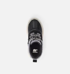 SOREL OUT N ABOUT™ IV Chillz Youth Waterproof Boot Black, Chalk Clearance