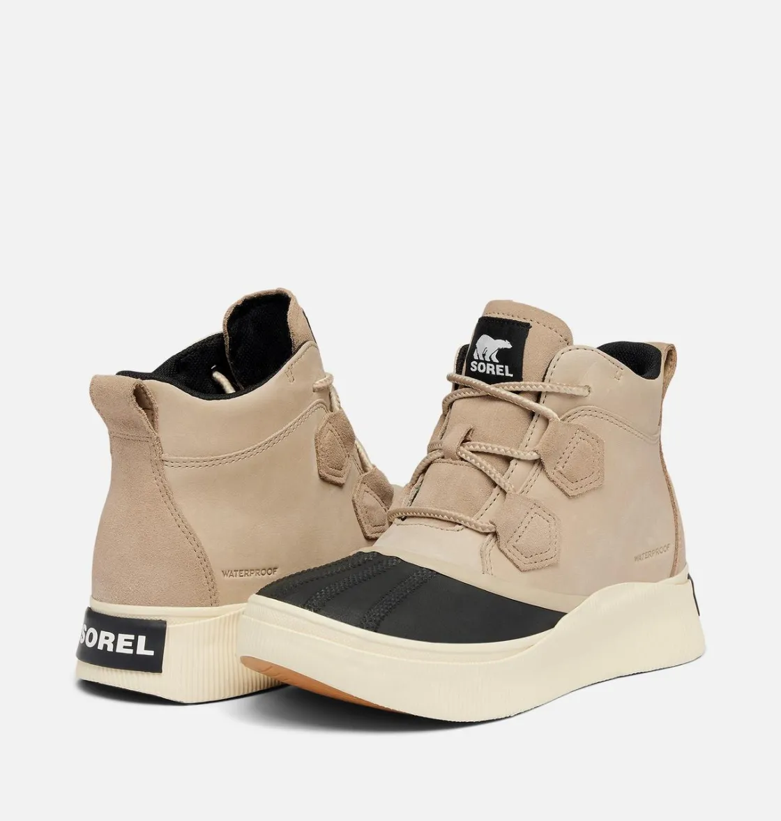 SOREL OUT N ABOUT™ IV Classic Women's Waterproof Boot Omega Taupe, Black Clearance