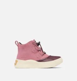 SOREL OUT N ABOUT™ IV Classic Youth Waterproof Boot Dazed Mauve, Honey White New