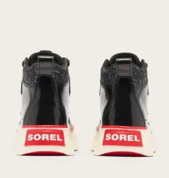 SOREL OUT N ABOUT™ IV Classic Youth Waterproof Boot Black, Bright Red New