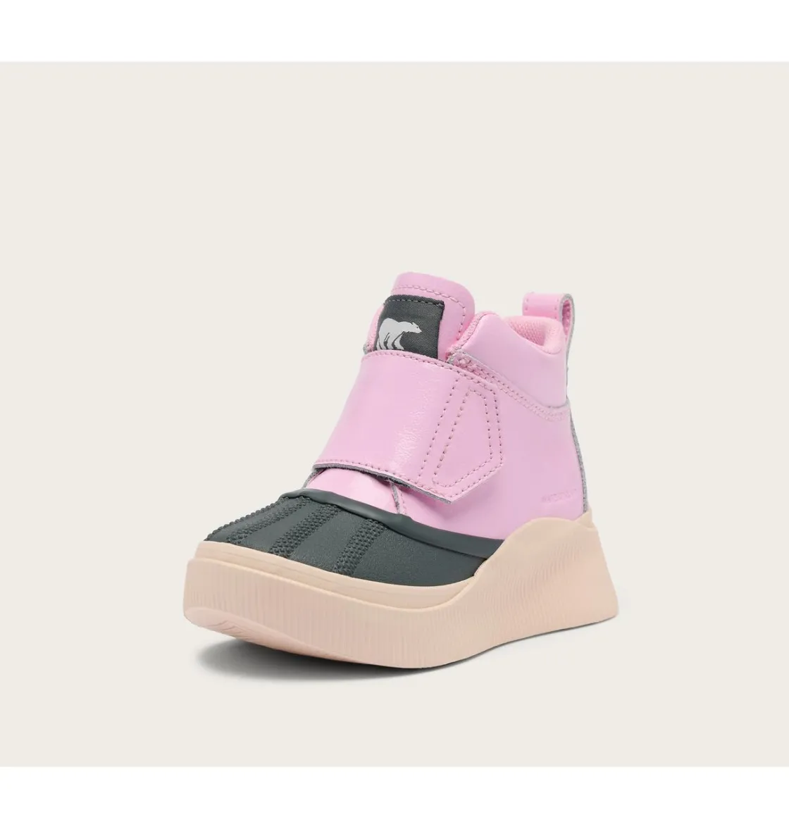 SOREL OUT N ABOUT™ IV STRAP Toddler Waterproof Boot Pink Flare, Pearlescent Discount