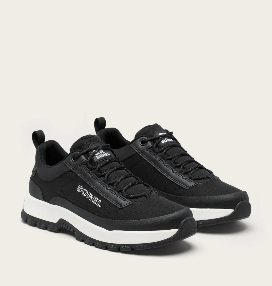 SOREL OUTING NW™ LOW Men's Sneaker Black, Sea Salt Clearance