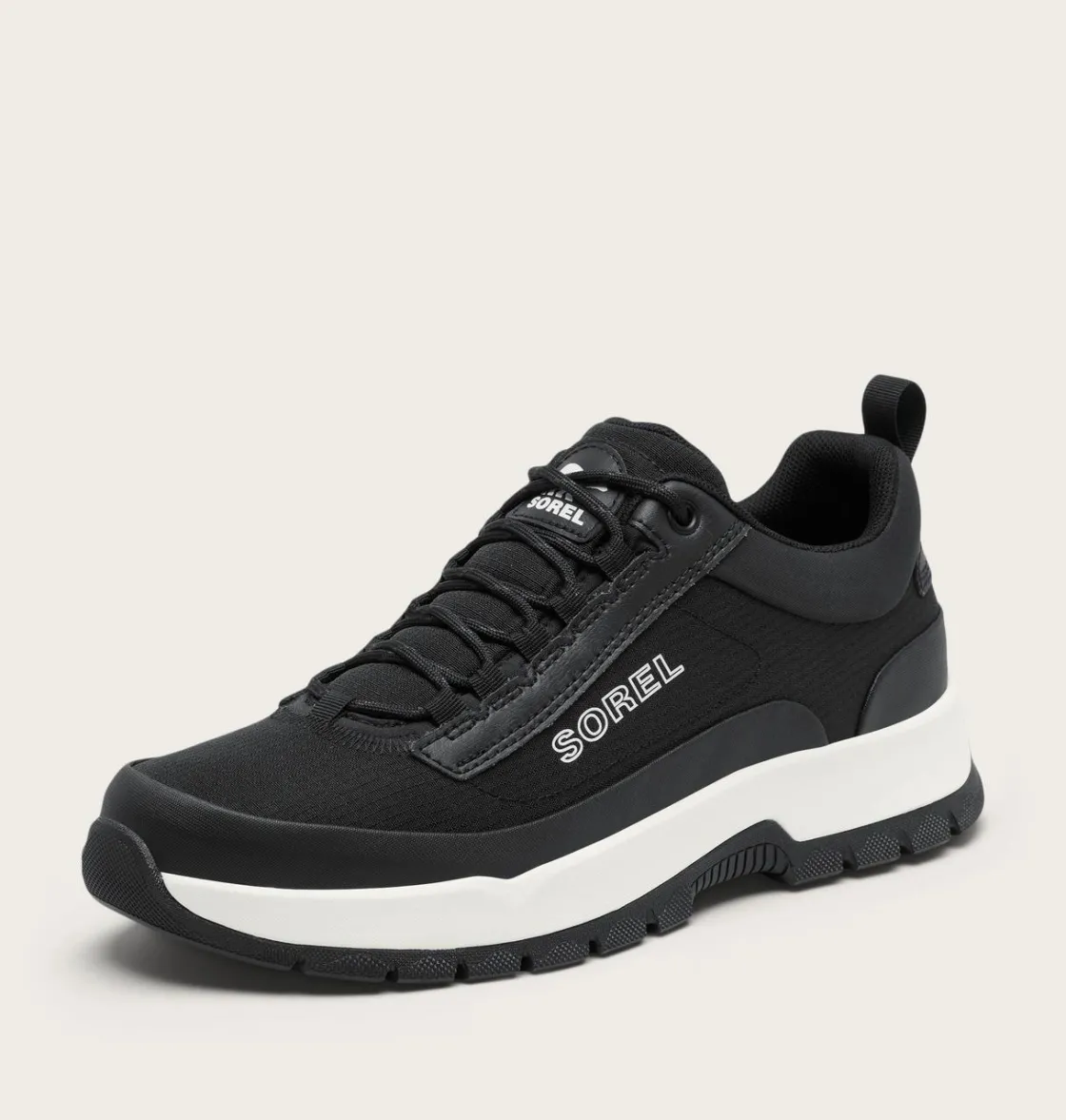 SOREL OUTING NW™ LOW Men's Sneaker Black, Sea Salt Clearance