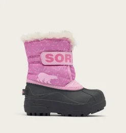 SOREL SNOW COMMANDER™ Toddler Boot Orchid, Pink Flare Clearance