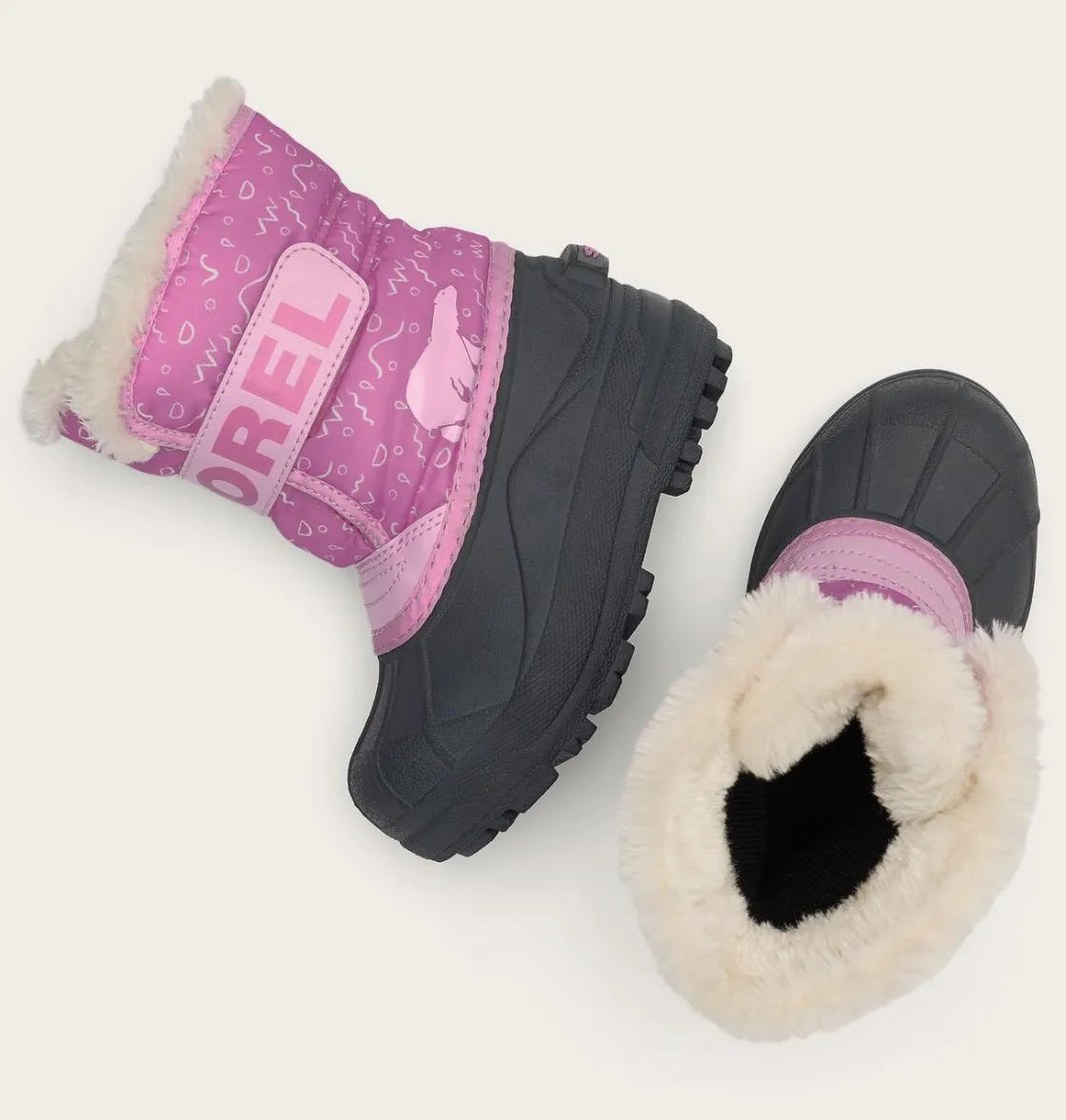 SOREL SNOW COMMANDER™ Toddler Boot Orchid, Pink Flare Clearance