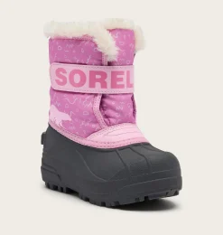 SOREL SNOW COMMANDER™ Toddler Boot Orchid, Pink Flare Clearance